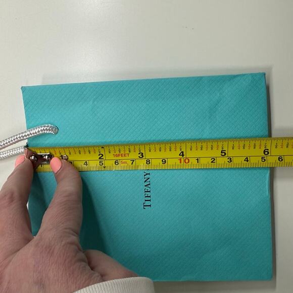 Tiffany & Co. | Gift Bag w/ Card | Mint Green | 6 x 5 x 3 in. - Picture 13 of 16